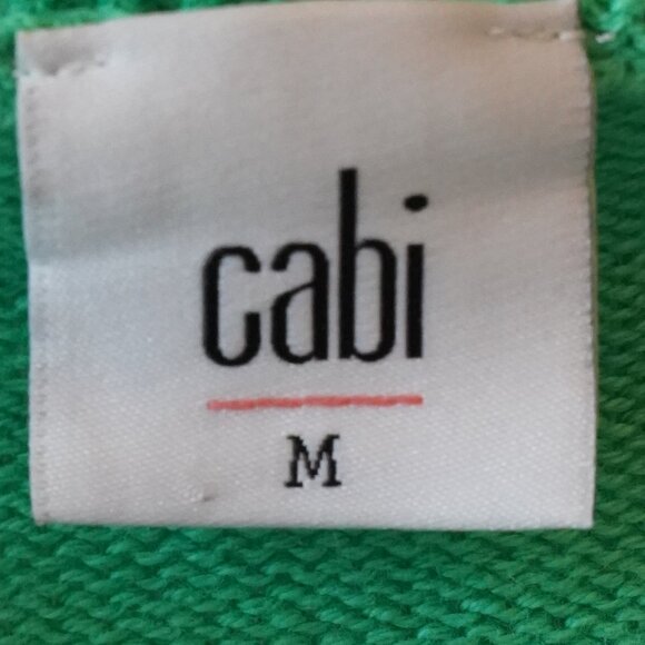 Cabi, Wallis Cardigan, Cropped Rhinestone Pearl Button Sweater, Julep, Green - Picture 6 of 7